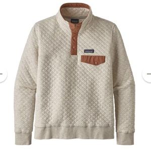 NEW Patagonia Cotton Quilt Snap-T Pullover in Cream/Oatmeal💛